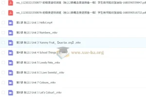 幼升一小学英语：新概念英语预备一级课程（闫舒月）