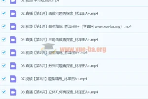 2024高三高考数学林泽田A+寒假班