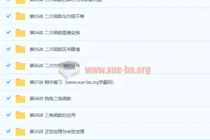 初二数学春季培优S在线培训班 – 林儒强