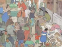 儿童绘本故事PPT《荷花镇的早市》