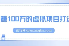 《年赚100万的虚拟项目打法》付费文章全文分享