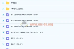 胡涛小学四年级数学寒假班7讲课程（带讲义）