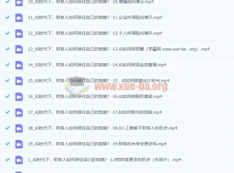 AI+财务人员进阶必修课二合一视频课