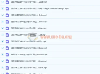 早道日语迷加老师日语中级上视频教程