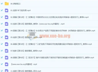 2024高三高考政治秦琳政治A班寒假班课程