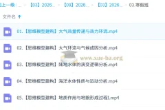 林潇2026高三高考地理二轮寒假班课程