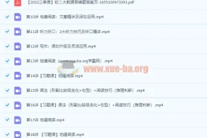 初二英语培训班：杜德红三季度全国版课程