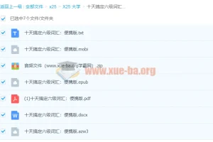 《十天搞定六级词汇：便携版》