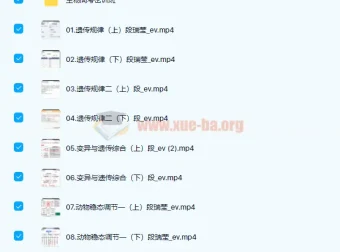段瑞莹2022届高考生物二轮复习寒春联报春季班课程
