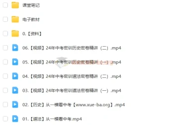 林阳、席玥2024初三中考道法历史冲刺密训班
