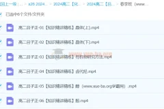 吕子正2024高二化学春季班课程