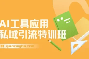 AI工具应用私域引流特训班：全流程掌握规则避坑、爆款选题与精准转化