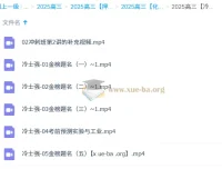 冷士强2025高三高考化学冲刺押题课程