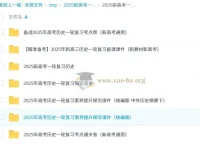 2025新高考历史一轮复习资料