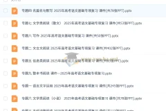 2025年高考语文二轮专项复习课件PPT