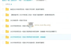 2025新高考历史一轮复习资料