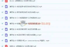 2022初三物理暑假尖端班课程（廉思佳主讲）