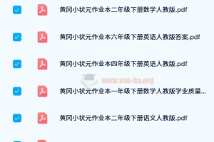 2024春黄冈小状元作业本