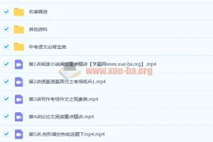 许天翼初三语文暑假班课程（9讲带讲义完结）