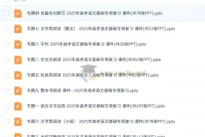 2025年高考语文二轮专项复习课件PPT