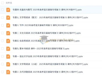 2025年高考语文二轮专项复习课件PPT