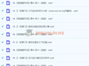 2023 – 2024初三物理廉思佳寒假班课程