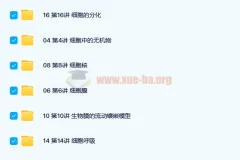 翟思茗高中生物必修一基础课+串讲27讲完结带讲义