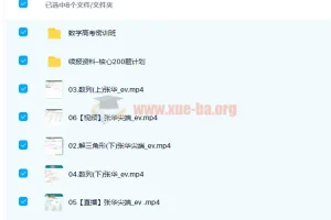 张华2022届高考数学尖端班二轮复习核心200题计划春季班