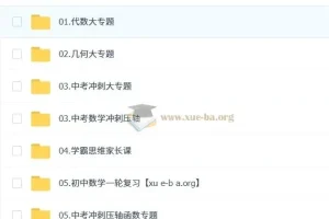 状元数学刘校长初中数学基础与拔高课程合集