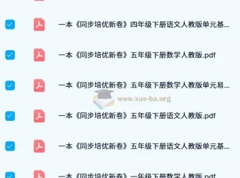 一本小学同步培优新卷（人教版下册）