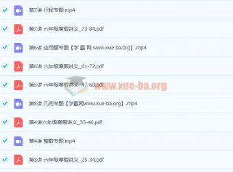 刘庆涛小学六年级数学寒假班课程