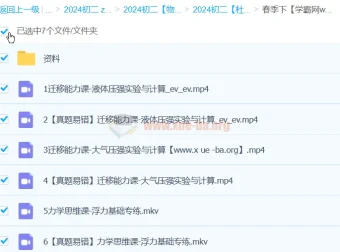 杜春雨初二物理2024春季班课程