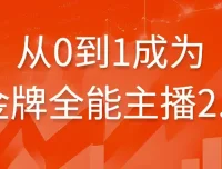 从0到1成为金牌全能主播2.0课程