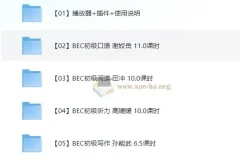 BEC商务英语初级考证辅导课程全集