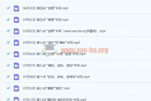 神M硬笔书法74节视频课程