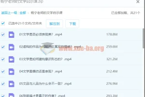 杨宁文学启示课