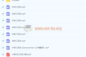 张天禄2021九年级历史寒假课程（7讲）已完结