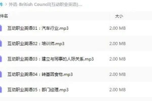 有声书《British Council 互动职业英语》全30集 – Joyce