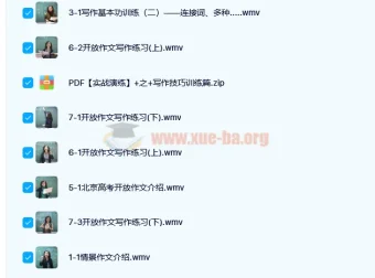 高中英语写作技巧训练基础版实战演练课程