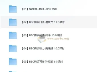 BEC商务英语初级考证辅导课程全集