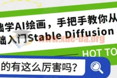 零基础学AI绘画：从0基础入门Stable Diffusion