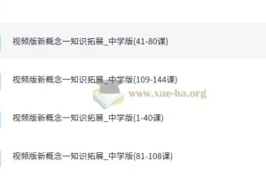 新东方初中新概念英语1册视频精讲课程（霍娜、张东轶主讲，144课时）