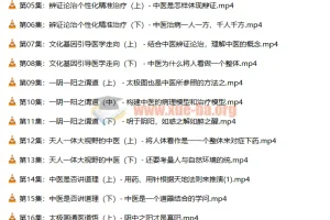 潘毅《闻道中医—推天檤以明医事》35集课程