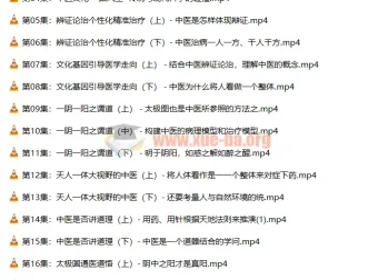 潘毅《闻道中医—推天檤以明医事》35集课程