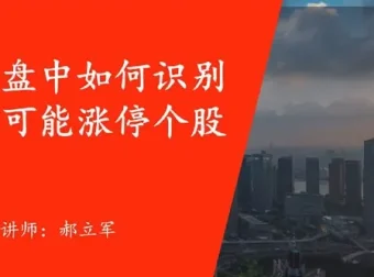 郝立军量化首板实战营：把握行情热点，构建量化策略模型