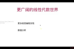 程序员必备：线性代数与编程实战课程，附源码课件