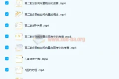 王晶高二数学秋季系统班课程（2021 年）
