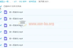 张天禄初一历史寒假直播班