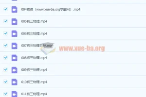 初三物理课程：杜春雨2021春版