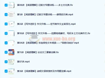 孙清珍初二语文阅读写作课程